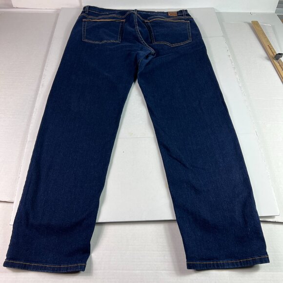 Aviator Jeans Men's 39 x 32* Straight Dark Blue Faded Stretch Denim Tag 40 - Picture 9 of 16